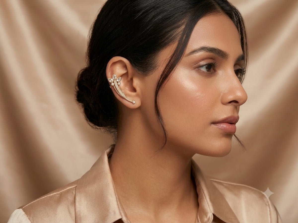 Single Leaf Design Ear Cuffs