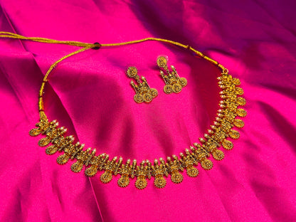 Lakshmi Motifs  Bead Necklace Set