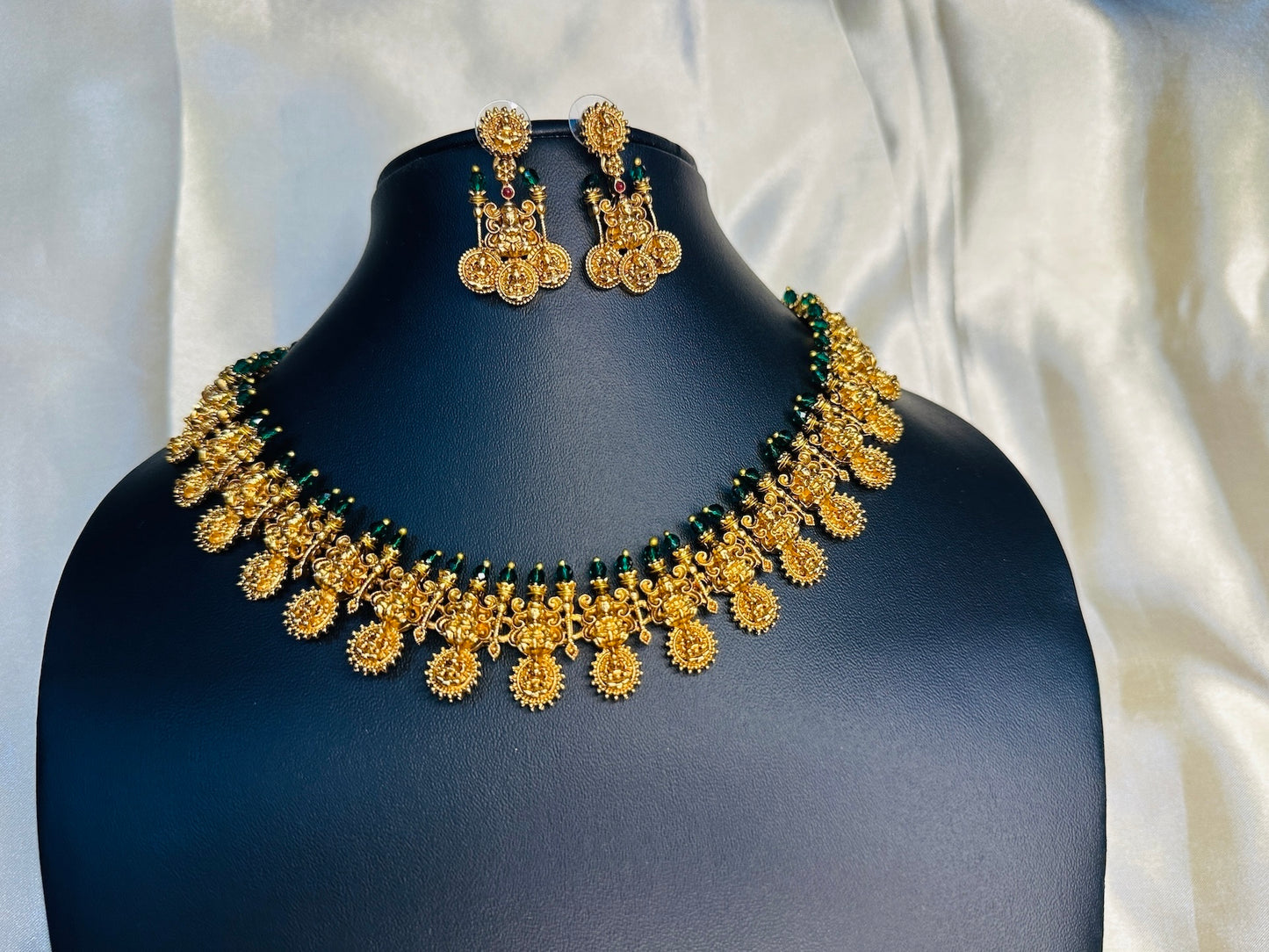 Lakshmi Motifs  Bead Necklace Set